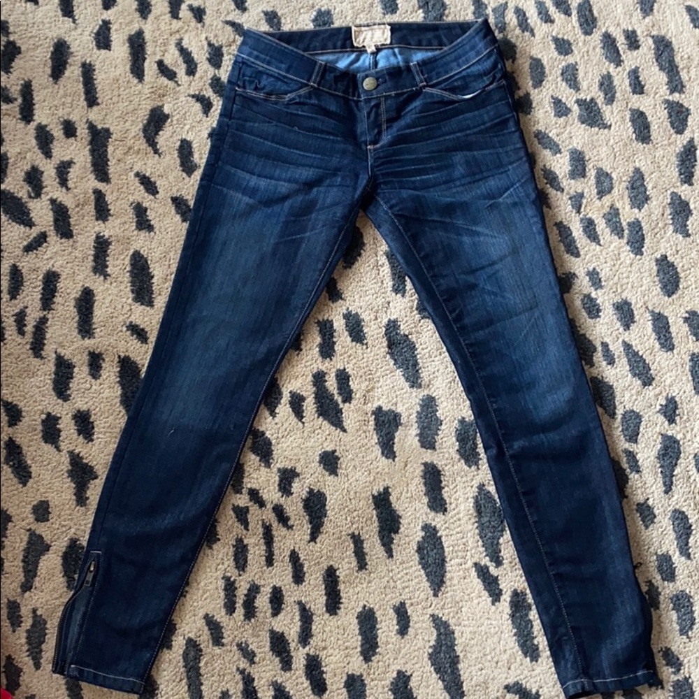 Current Elliot Ankle Zip Skinny Jeans sz 26